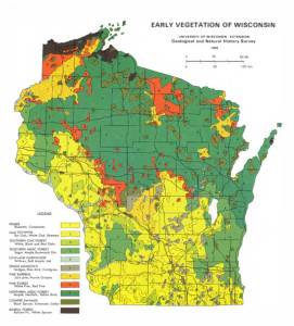 WGNHS-Early-Vegetation-of-Wisconsin-Map-1965-M035